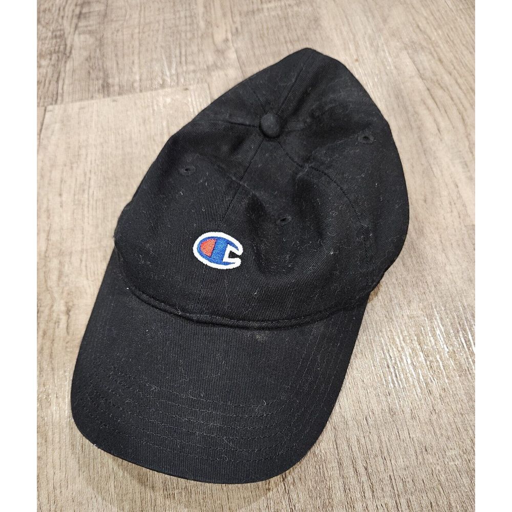 Champion‎ Hat Cap Mens "C" Logo Embroidered Black Adjustable  One Size black